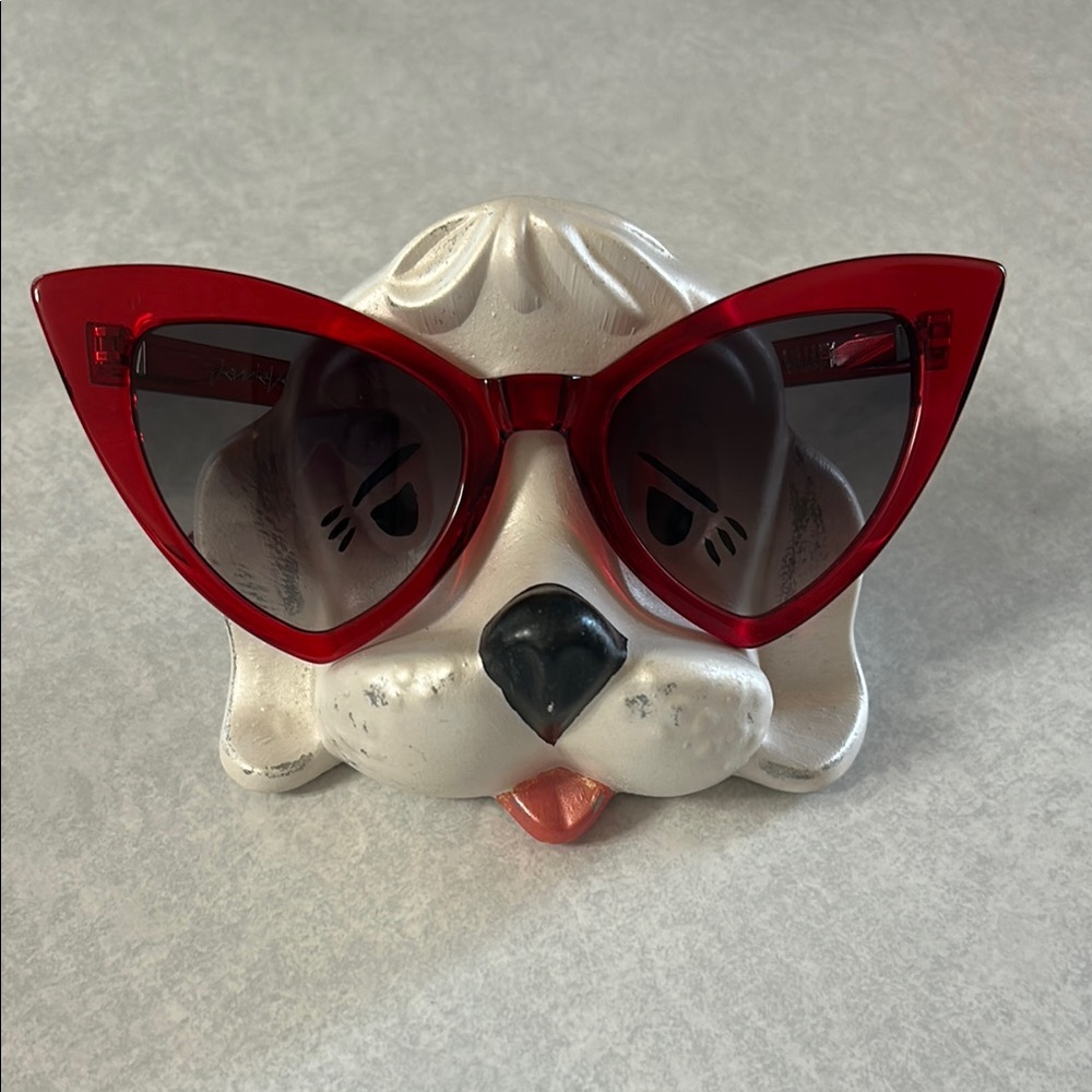 Valley Eyewear Jennie Vee red cat eye sunglasses